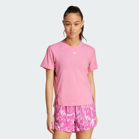 adidas阿迪达斯2025女子D2T TEE针织无领短TJZ0801