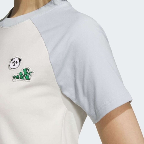 adidas阿迪达斯2025女子W RAGLAN TEE针织无领短TKC0974