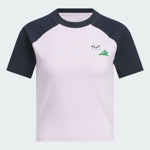 adidas阿迪达斯2025女子W RAGLAN TEE针织无领短TKC1497