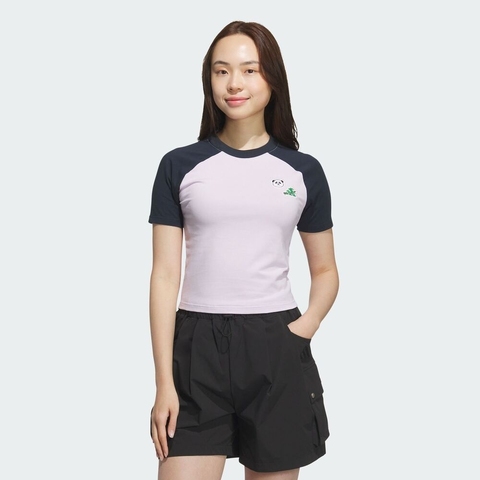 adidas阿迪达斯2025女子W RAGLAN TEE针织无领短TKC1497