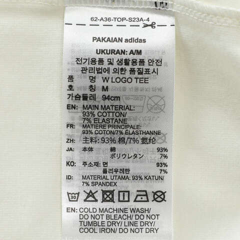 adidas阿迪达斯2025女子W LOGO TEE针织无领短TKC0970