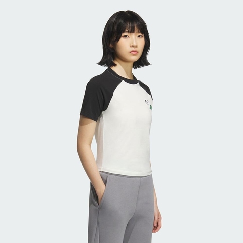 adidas阿迪达斯2025女子W RAGLAN TEE针织无领短TKC0973