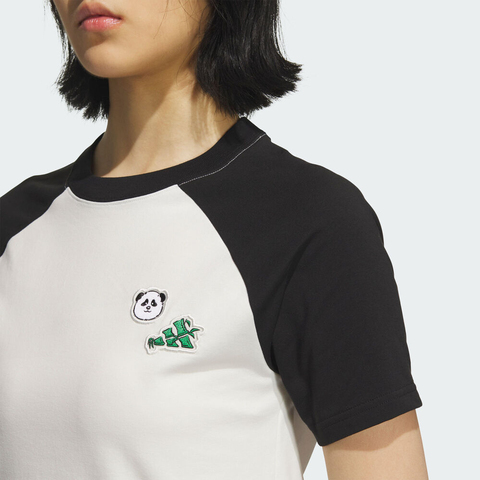 adidas阿迪达斯2025女子W RAGLAN TEE针织无领短TKC0973