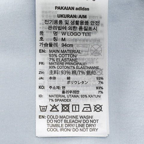 adidas阿迪达斯2025女子W LOGO TEE针织无领短TKC0971