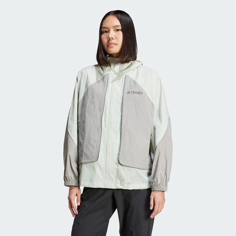 adidas阿迪达斯2025女子XPL W WR HD JKT梭织连帽外套KA5151