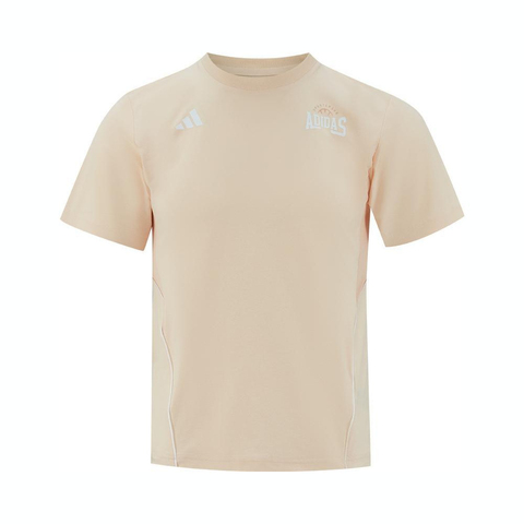 adidas阿迪达斯2025女大童JK SS TEE针织无领短TKC1571