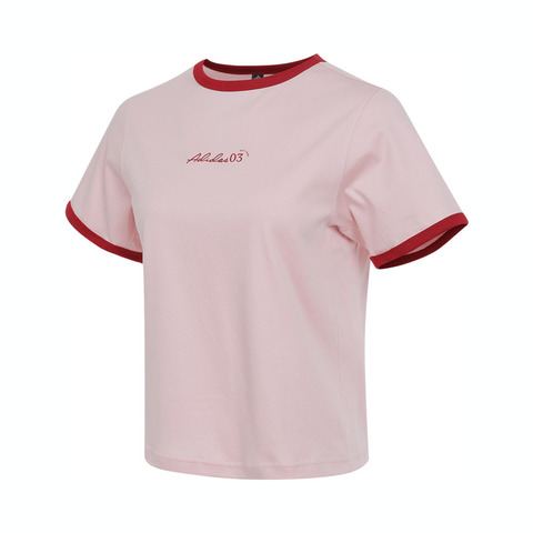 adidas阿迪达斯2025女子VER SS TEE针织无领短TJZ4155