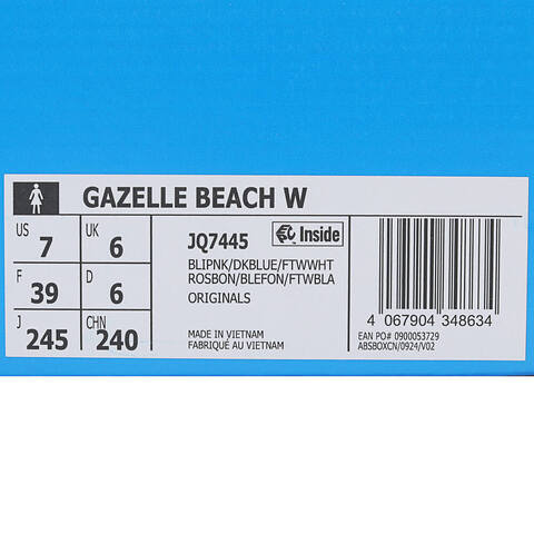 adidas Originals阿迪三叶草2025中性GAZELLE BEACH WORI-CLASSICJQ7445