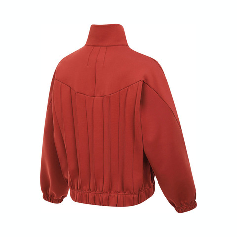 adidas阿迪达斯2025女子FUSTL W P CREW针织无帽卫衣JM4257