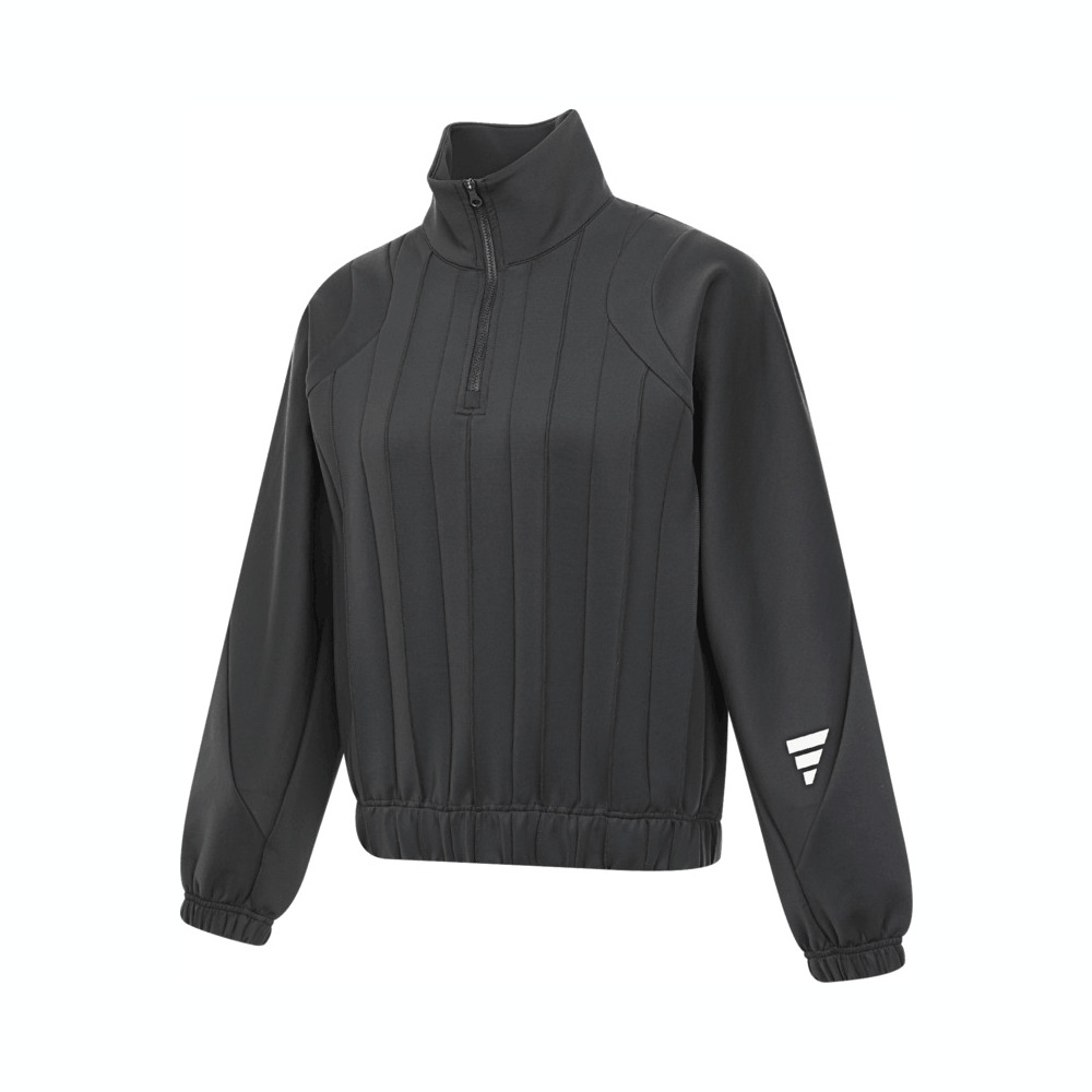 adidas阿迪达斯2025女子FUSTL W P CREW针织无帽卫衣JM4258