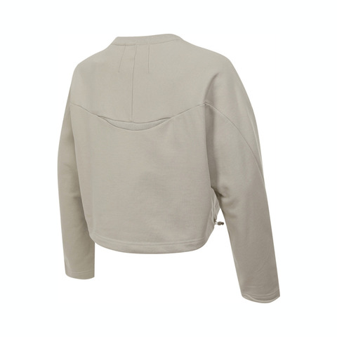 adidas阿迪达斯2025女子FUSTL W CREW针织无帽卫衣JM4276