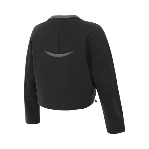 adidas阿迪达斯2025女子FUSTL W CREW针织无帽卫衣JM4275