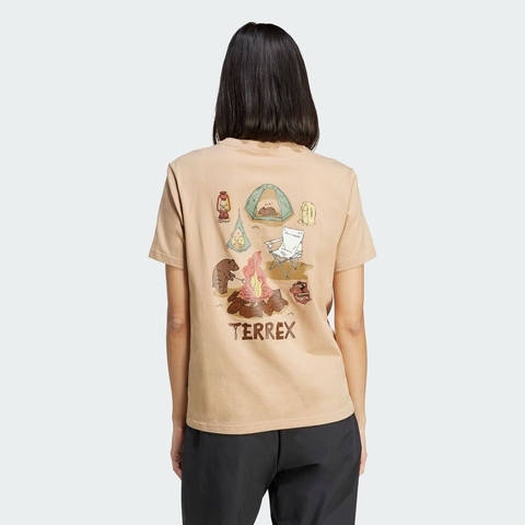 adidas阿迪达斯2025女子MT W POLYGENE T针织无领短TJI8322