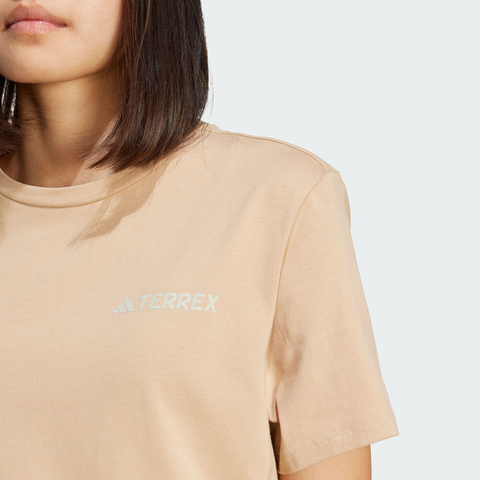 adidas阿迪达斯2025女子MT W POLYGENE T针织无领短TJI8322