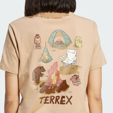 adidas阿迪达斯2025女子MT W POLYGENE T针织无领短TJI8322