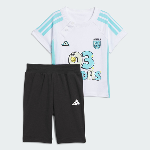 adidas阿迪达斯2025男婴童IN 3/4 PNT SET短袖套服JM3416