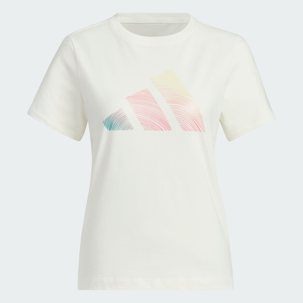 adidas阿迪达斯2025女子LOGO SS TEE针织无领短TJL6284