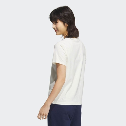 adidas阿迪达斯2025女子LOGO SS TEE针织无领短TJL6284