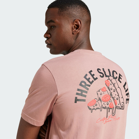 adidas阿迪达斯2025男子M L PIZZA TEE针织无领短TJJ4018