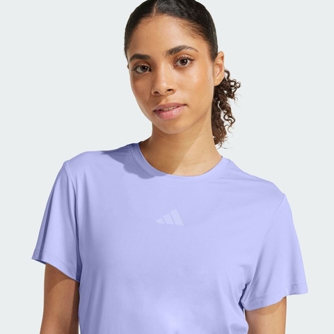 adidas阿迪达斯2025女子D4T INT T-SHIRT针织无领短TJZ6280