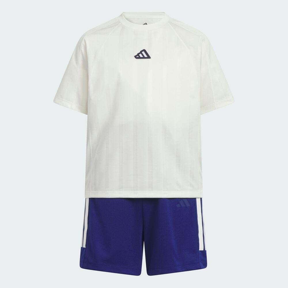 adidas kids阿迪达斯小童2025男大童JB TEE SET短袖套服KA1020