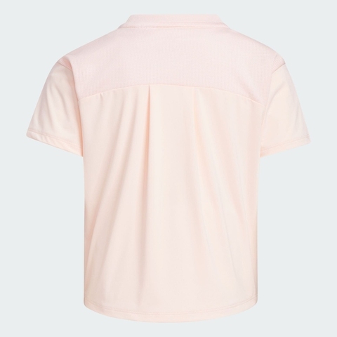 adidas阿迪达斯2025女小童LG SS TEE针织无领短TJM3437