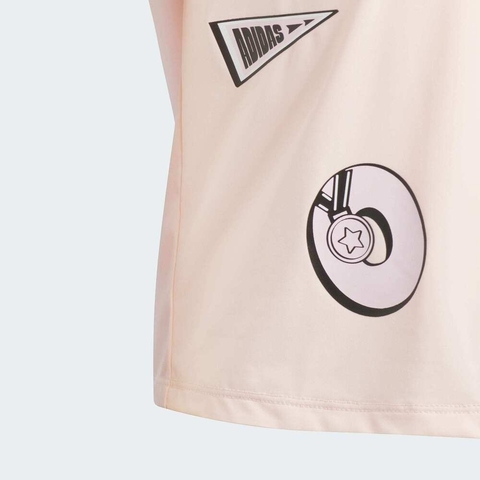 adidas阿迪达斯2025女小童LG SS TEE针织无领短TJM3437