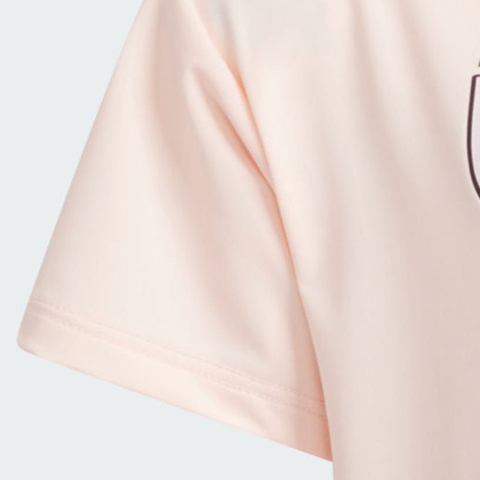 adidas阿迪达斯2025女小童LG SS TEE针织无领短TJM3437