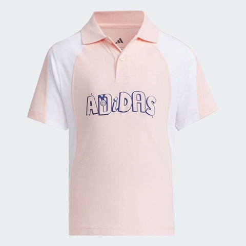 adidas阿迪达斯2025女小童LK POLO针织有领短TJM3444