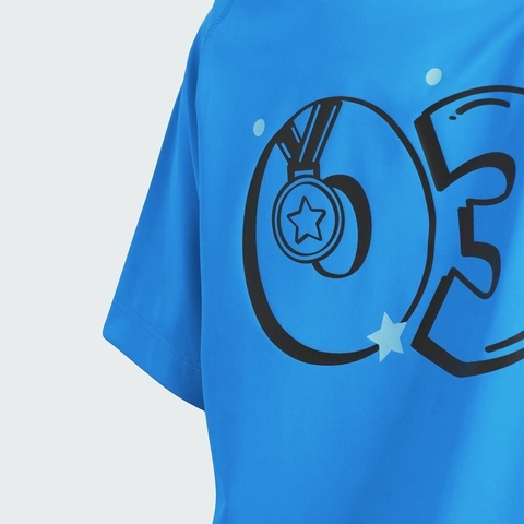 adidas阿迪达斯2025男小童LB SS TEE针织无领短TJM3439