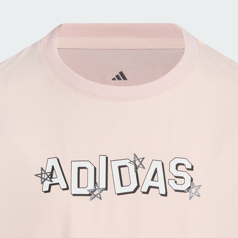 adidas阿迪达斯2025女大童JG SS TEE针织无领短TJM3450