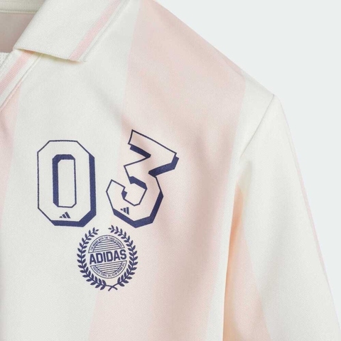 adidas阿迪达斯2025女大童JK POLO针织有领短TJM3433