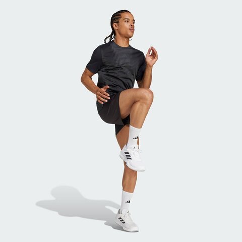 adidas阿迪达斯2025男子AIRCHILL TEE针织无领短TJI8196