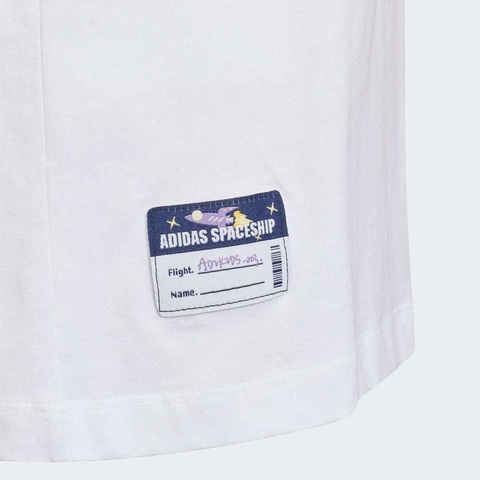 adidas阿迪达斯2025女大童JG SS TEE针织无领短TJM7988