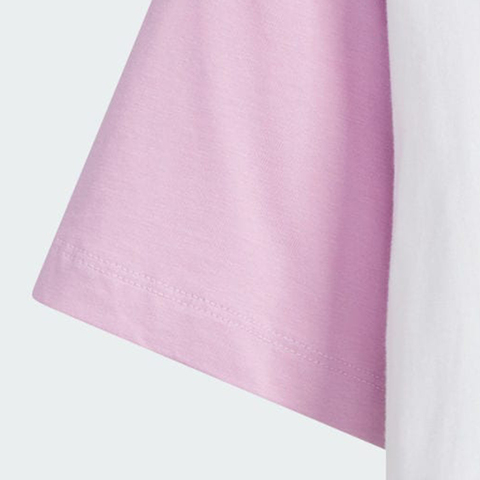 adidas阿迪达斯2025女大童JG SS TEE针织无领短TJM7988