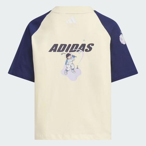 adidas阿迪达斯2025女大童JG SS TEE针织无领短TJM7987
