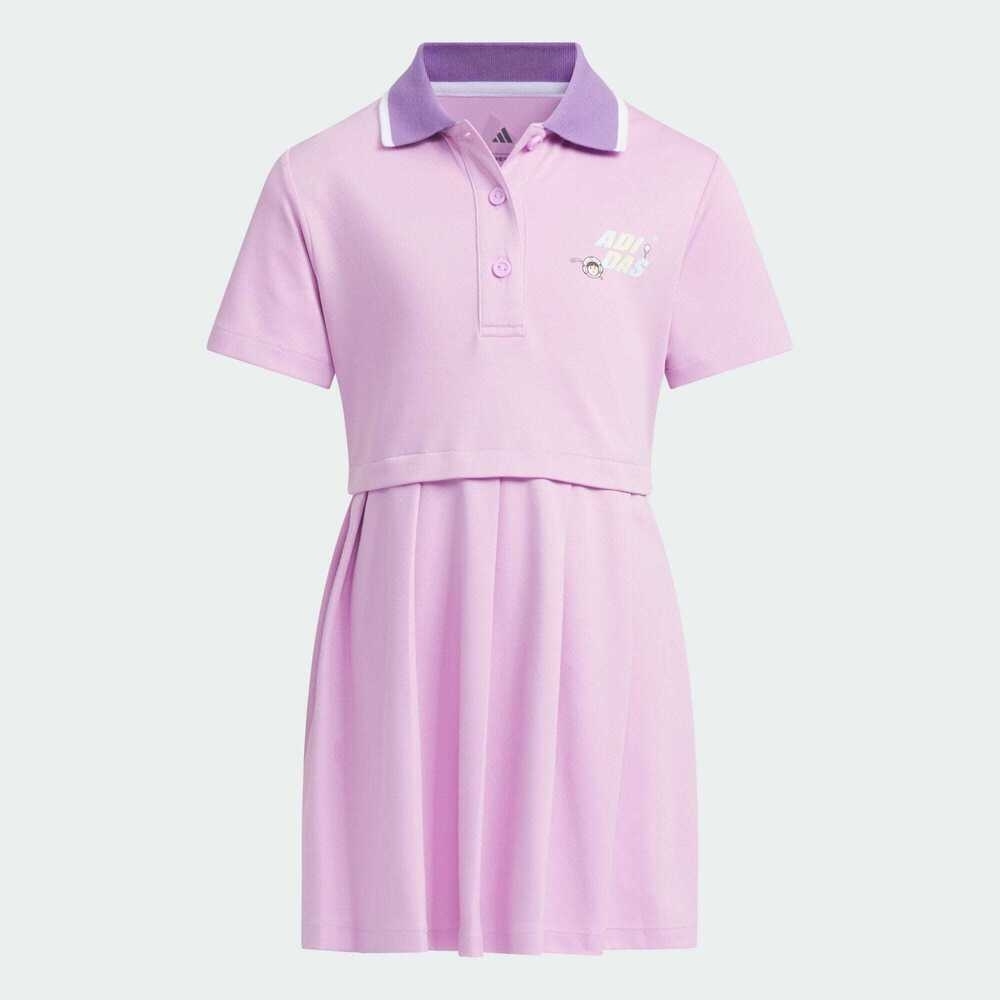 adidas阿迪达斯2025女小童LG DRESS短袖连衣裙JM7980