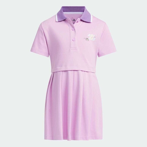 adidas阿迪达斯2025女小童LG DRESS短袖连衣裙JM7980