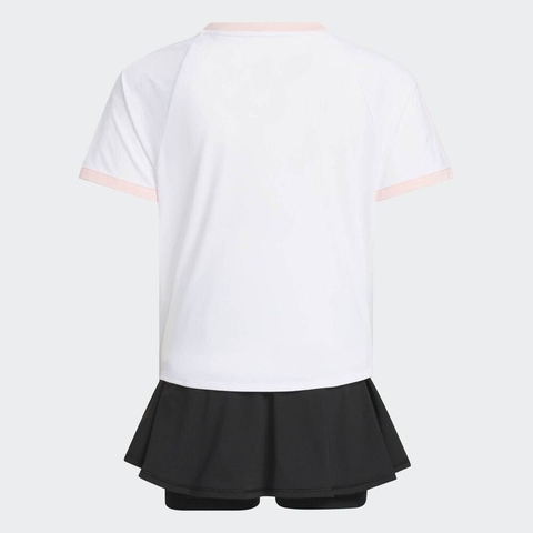 adidas阿迪达斯2025女小童LG TEE SET短袖套服JM3455