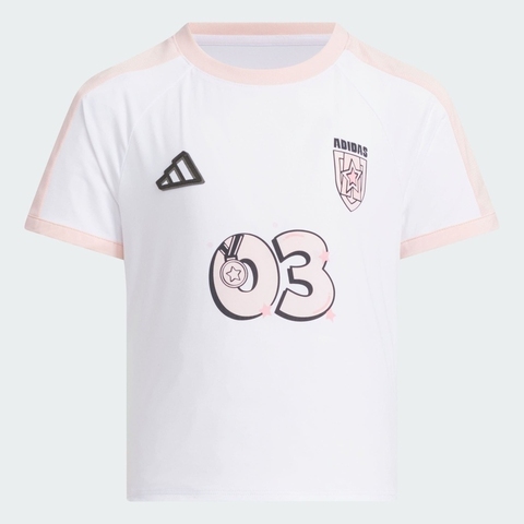 adidas阿迪达斯2025女小童LG TEE SET短袖套服JM3455