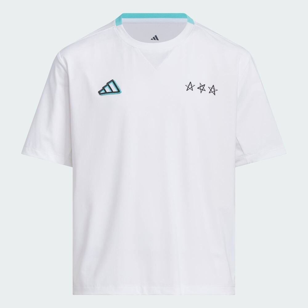 adidas阿迪达斯2025男大童JB SS TEE针织无领短TJM3453