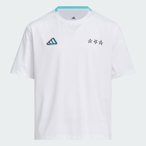 adidas阿迪达斯2025男大童JB SS TEE针织无领短TJM3453