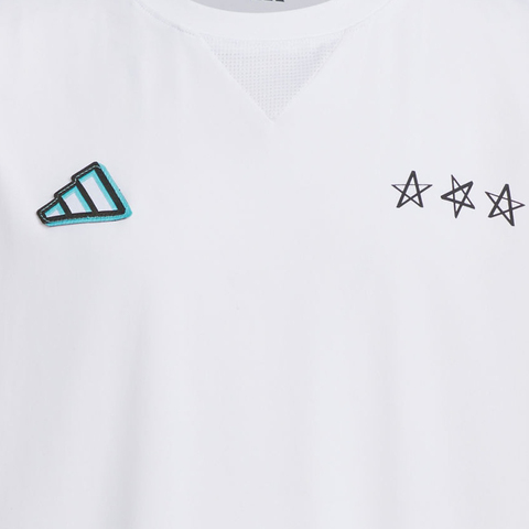 adidas阿迪达斯2025男大童JB SS TEE针织无领短TJM3453