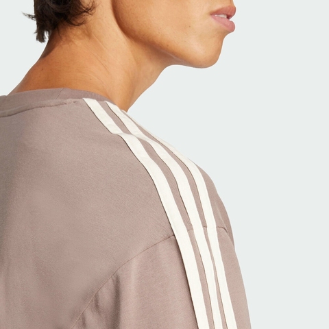 adidas Originals阿迪三叶草2025男子OVERSIZE TEE针织无领短TJP1058