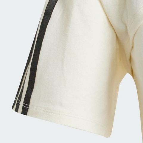 adidas Originals阿迪三叶草2025女子CUT-OUT TEE针织无领短TJJ3090