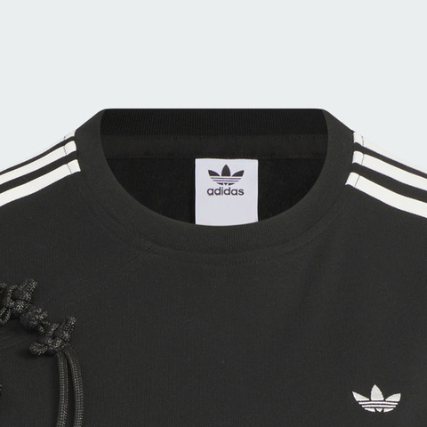 adidas Originals阿迪三叶草2025女子NEW CN TEE SS针织无领短TKB6398