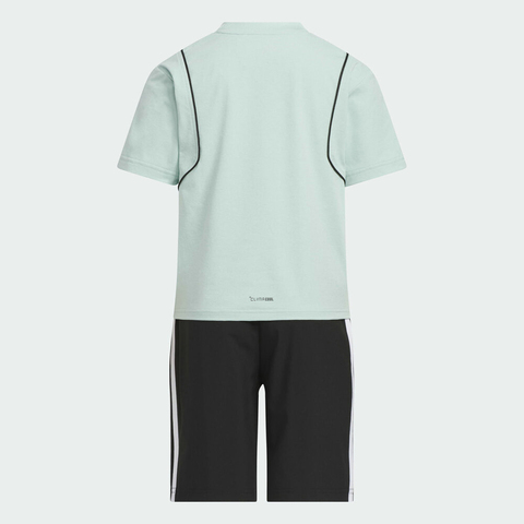 adidas阿迪达斯2025男小童LK SS TEE SET短袖套服KC1538
