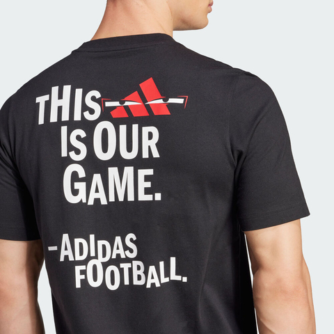 adidas阿迪达斯2025男子FUN SLOGAN G T针织无领短TJD8216