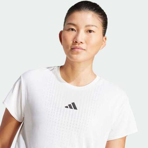 adidas阿迪达斯2025女子AIRCHILL T 2.0针织无领短TJH1469