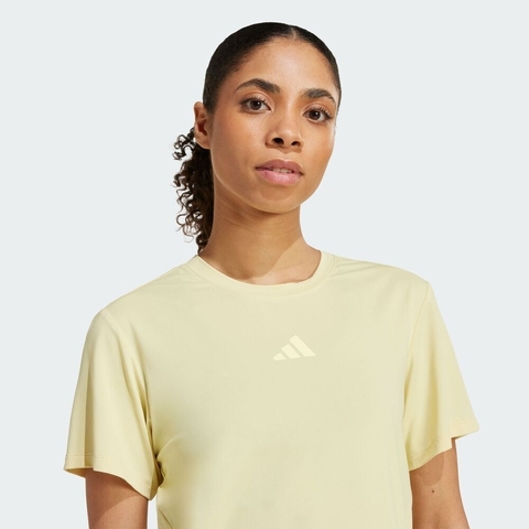 adidas阿迪达斯2025女子D4T INT T-SHIRT针织无领短TJZ0833